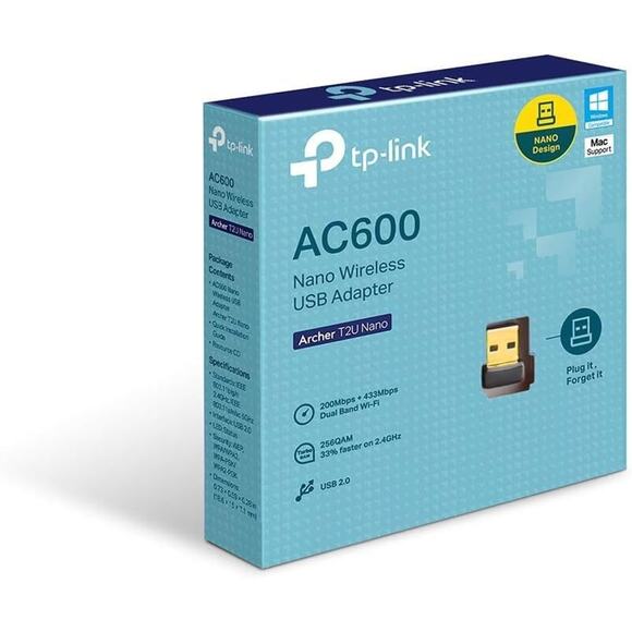 TP-LINK AC600 Archer T2U Nano 433Mbps + 200Mbps Dual Band easy mini size usb - Picture 6 of 7